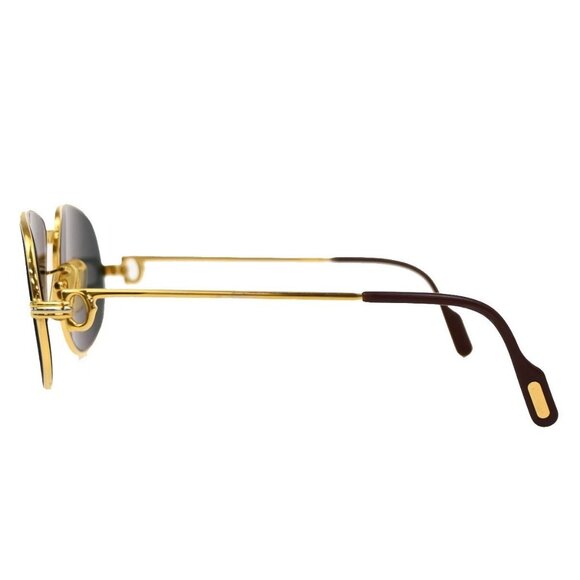 CARTIER Romance Louis Sunglasses Green Gold France 31RL567 main image 10
